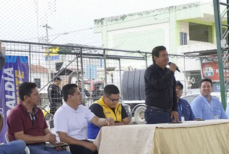 Alcalde Jovanny Coronel realiza séptima minga de limpieza y diálogo ciudadano